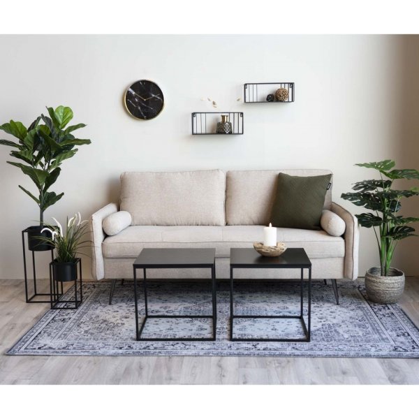 Hvite sidebord - svart + Mbelftter