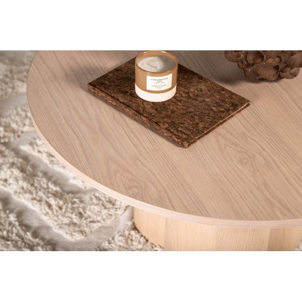 Olivia salongbord Ø80 cm - Whitewash Olivia salongbord Ø80 cm - Whitewash