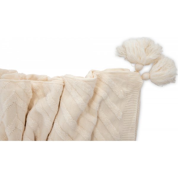 Lo pledd, 130x170 cm - Hvit Lo pledd, 130x170 cm - Hvit