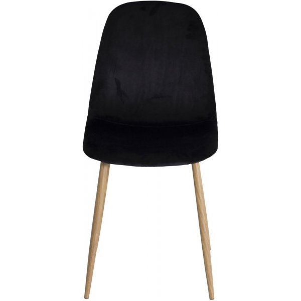 Spisestol Lara - Eikimitation / Svart Flyel