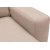 Berlin divan sofa med metallben hyre - Cream