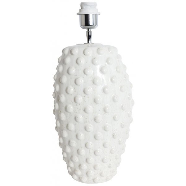 Bollelampefot H47 cm - Hvit