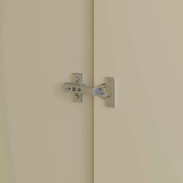 Richmond garderobeskap med 3 d�rer - Brun/kremhvit