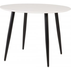 Paradis spisebord, 100 cm - Hvit/svart