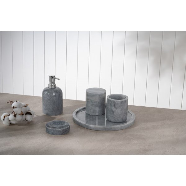 5-delt baderomssett i grå marmor fra Verona 5-delt baderomssett i grå marmor fra Verona