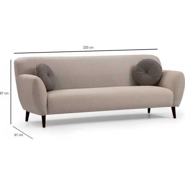Enna 3-seters sofa - Beige