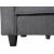 Brandy Lounge - 4-seters sofa XL (mrkegr) + Mbelpleiesett for tekstiler