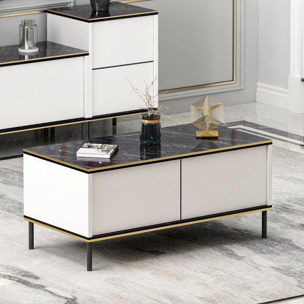 Emmi salongbord Hvit - 90 x 45 cm Emmi salongbord Hvit - 90 x 45 cm