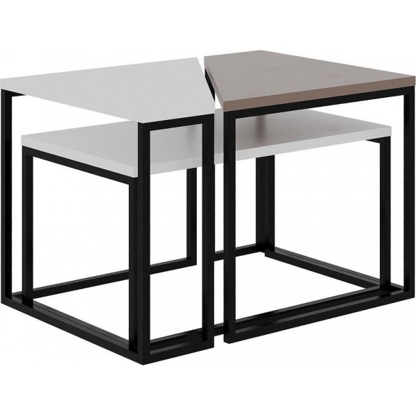 Oh lady salongbord - Hvit/lys mokka Oh lady salongbord - Hvit/lys mokka