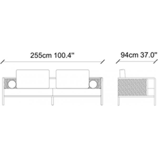 Peanut 4-seters sofa - Krem Peanut 4-seters sofa - Krem