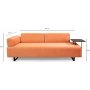 Infinity 3-seters sovesofa - Rosa
