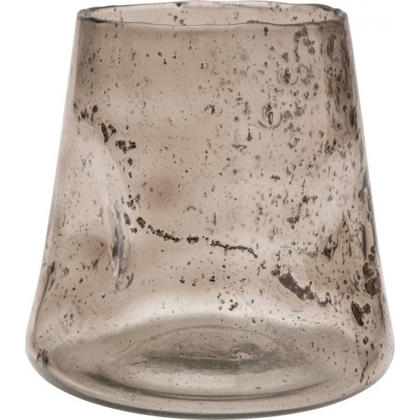 Labyrint vase 16 x 16 x 15 cm - Rykfarget