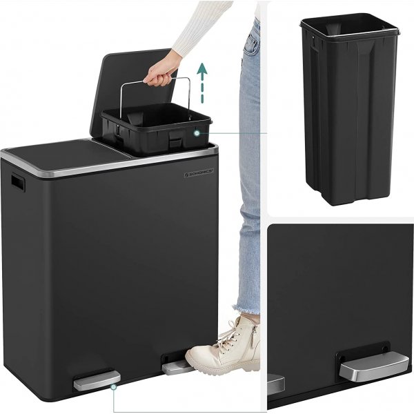 Daloa bin 60 l - Sort Daloa bin 60 l - Sort