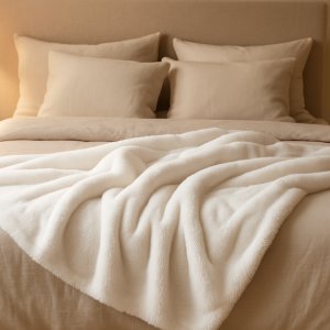 Softy pledd 130 x 170 cm - Hvit Softy pledd 130 x 170 cm - Hvit