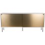 Volume sidebord 178 cm - Hvit/messing