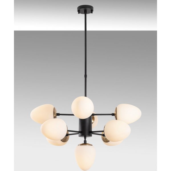 Basar taklampe 10315 - Sort/hvit