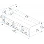 Akser enkeltseng med innebygget oppbevaring 190 x 90 cm - Lys valntt/beige