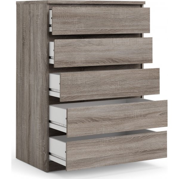 Naia kommode med 5 skuffer - Trffel