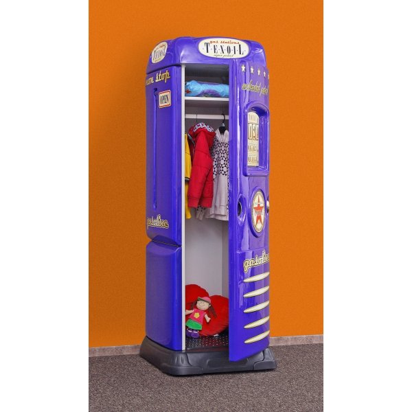 Skrivebord med garderobe innbygd bensinstasjon - Valgfri farge!