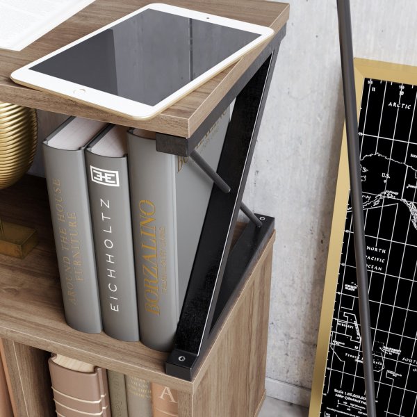 Termas mediebenk - Valnøtt/svart Termas mediebenk - Valnøtt/svart