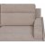 Amsterdam beige 3-seters sofa med hy rygg