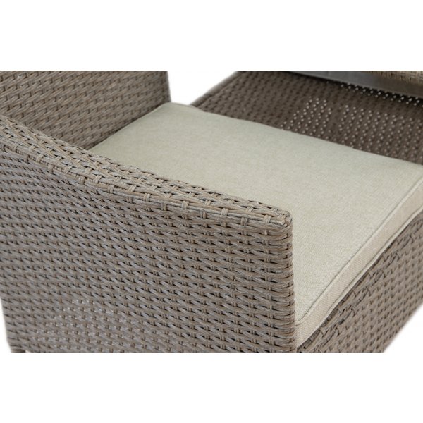 Utesofa / Duosofa i beige rotting