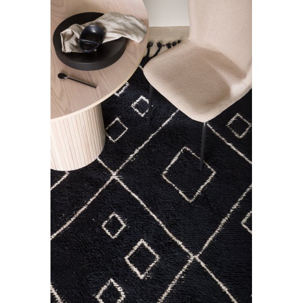 David ullteppe - Svart/hvit David ullteppe - Svart/hvit