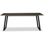 Edge 3.0 spisegruppe 190x90 cm inkludert 6 stk. svarte Castor pinnestoler - svart hytrykkslaminat (HPL)