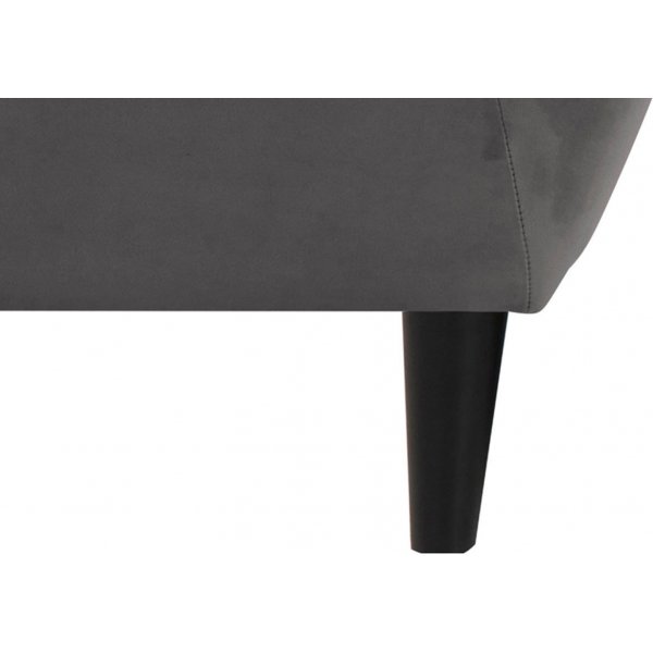 Felicia 2-seter sofa - Mørkegrå (Fløyel) Felicia 2-seter sofa - Mørkegrå (Fløyel)