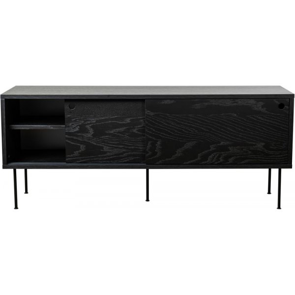 Volume mediebenk 132 cm - Svart