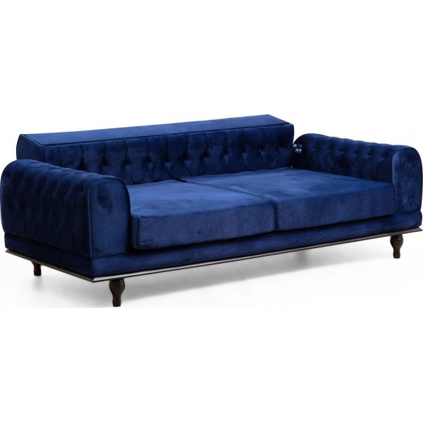 Arredo Capitone v2 3-seters sovesofa - Marineblå Arredo Capitone v2 3-seters sovesofa - Marineblå