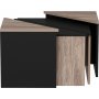 Enigmo bord 45/60 x 45/60 cm - Eik/sort