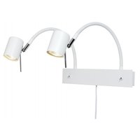 Alpha Vegglampe dobbelarm - Hvit Alpha Vegglampe dobbelarm - Hvit