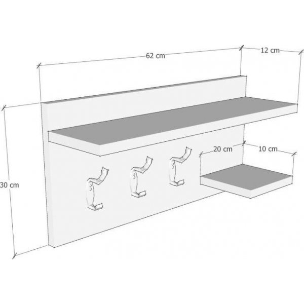 Tarzan vegghylle - Furu Tarzan vegghylle - Furu