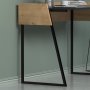 Ron skrivebord 103,6x56,8 cm - Antrasitt/eik