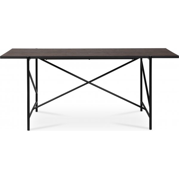 Portland spisebord 180 cm - Brun eik/svart + Mbelftter