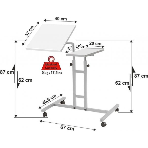 Glen databord - Hvit Glen databord - Hvit