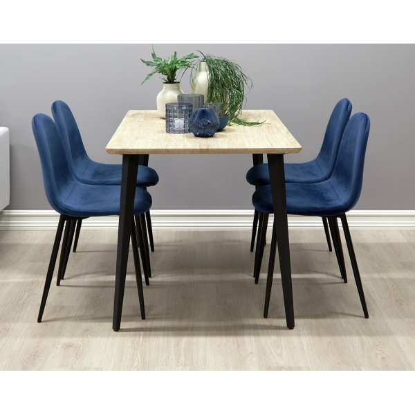 Silvia spisebord 120x80 cm - Lyst tre