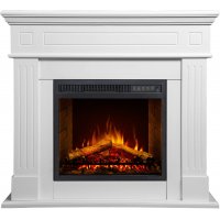 Willburn III elektrisk peis med dekorativ ild - Hvit