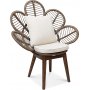 Peacock loungelenestol med pute - Brun