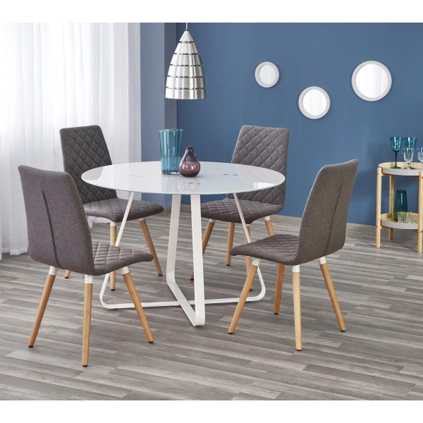 Raphael rundt spisebord - Hvit