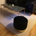 Kundebilde Sittepuff Isabelle 50Ø cm - Svart/messing