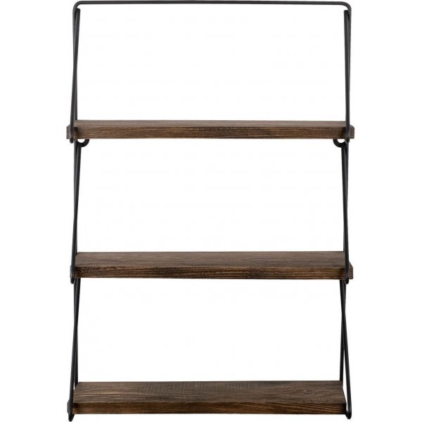 Viola vegghylle - Svart/valnøtt Viola vegghylle - Svart/valnøtt