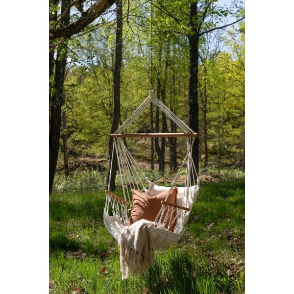 Tapaz hengestol - Natur/Hvit