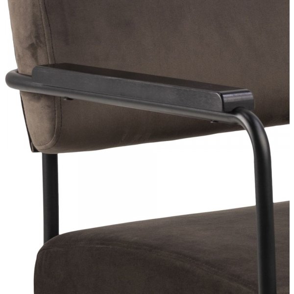 Cloe lenestol - Brun/svart