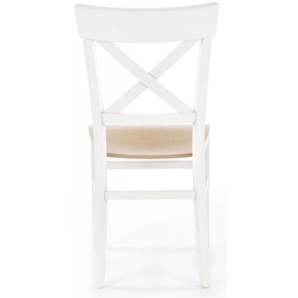 Peter Spisestol - Hvit/eik