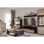 Belize mediabenk 150 cm - Versailles eik/sort
