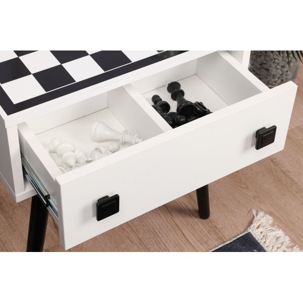 Chesso sjakkbord - Hvit/svart Chesso sjakkbord - Hvit/svart