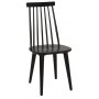 Signum spisegruppe Slagbord hvit/eik med 4 sorte Dalsland stokkstoler + 3.00 x Mbelftter