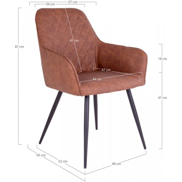 Harbo spisestol - Vintage Brun Harbo spisestol - Vintage Brun